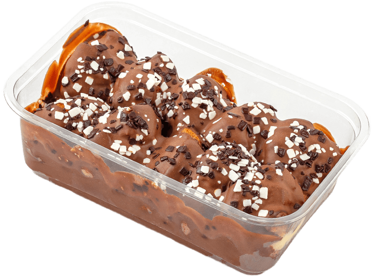 Profitroli în sos de ciocolată, buc