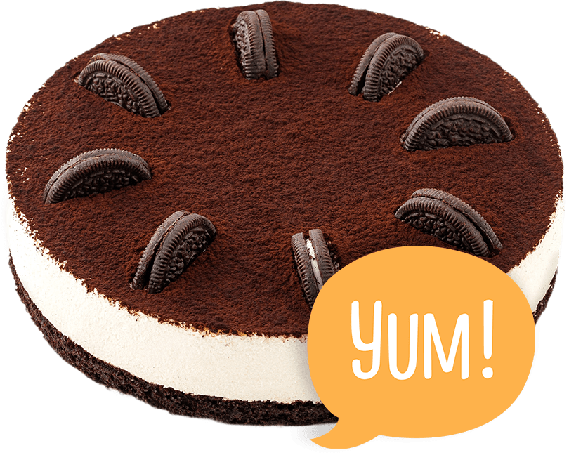 Cheesecake Oreo, kg.buc